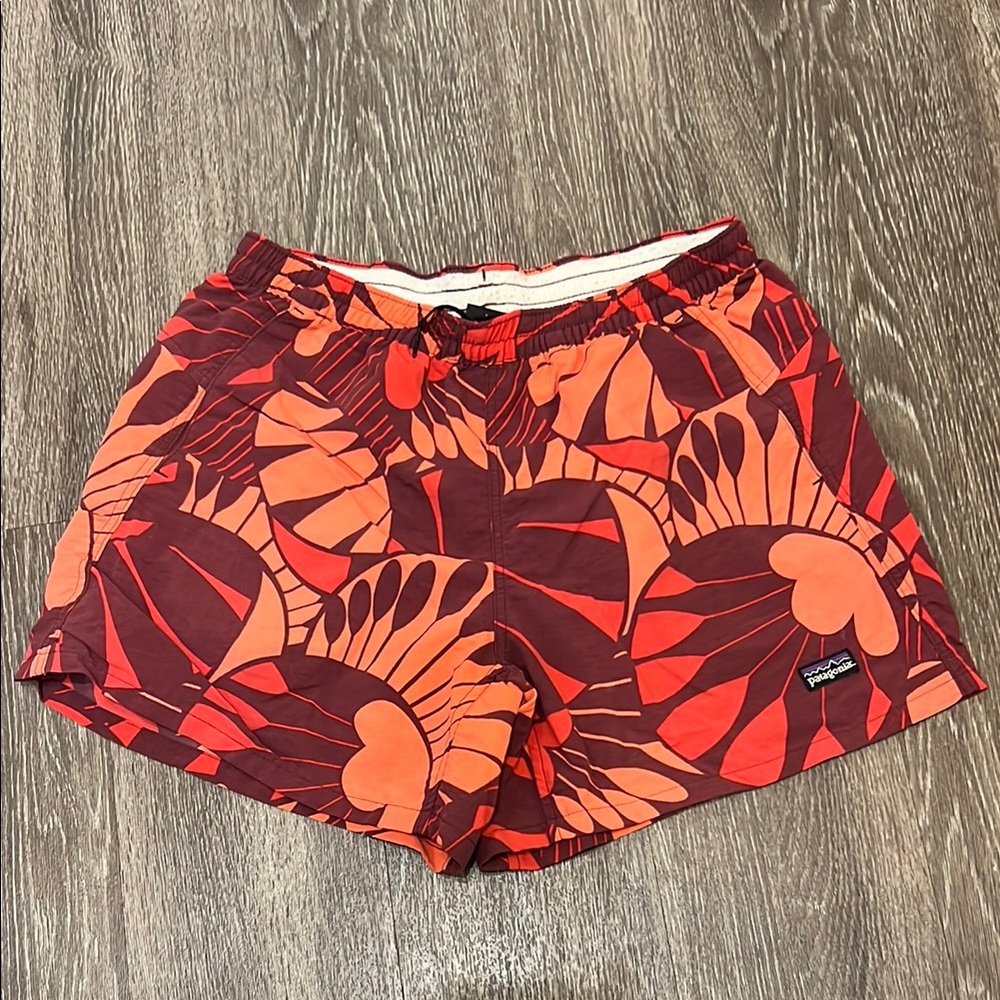Patagonia Red and Orange Women Shorts